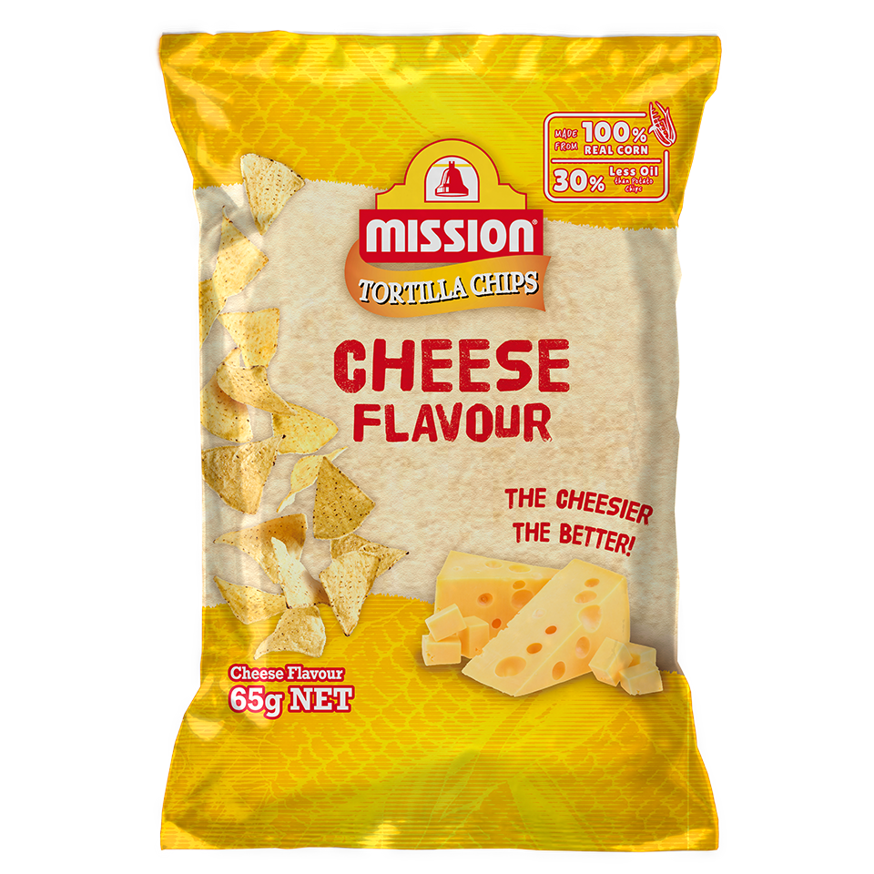 Mission Cheese Flavoured Tortilla Chips 65g