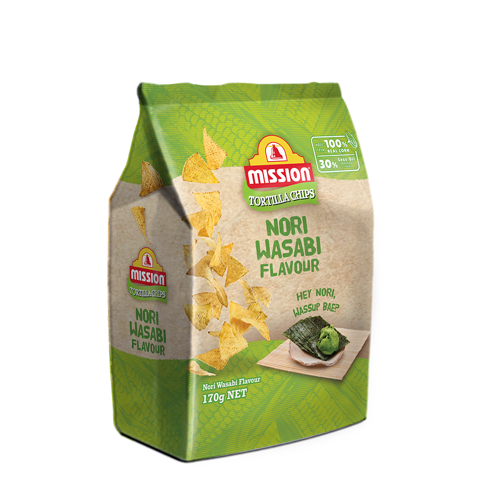 Mission Nori Wasabi Flavoured Tortilla Chips 170g
