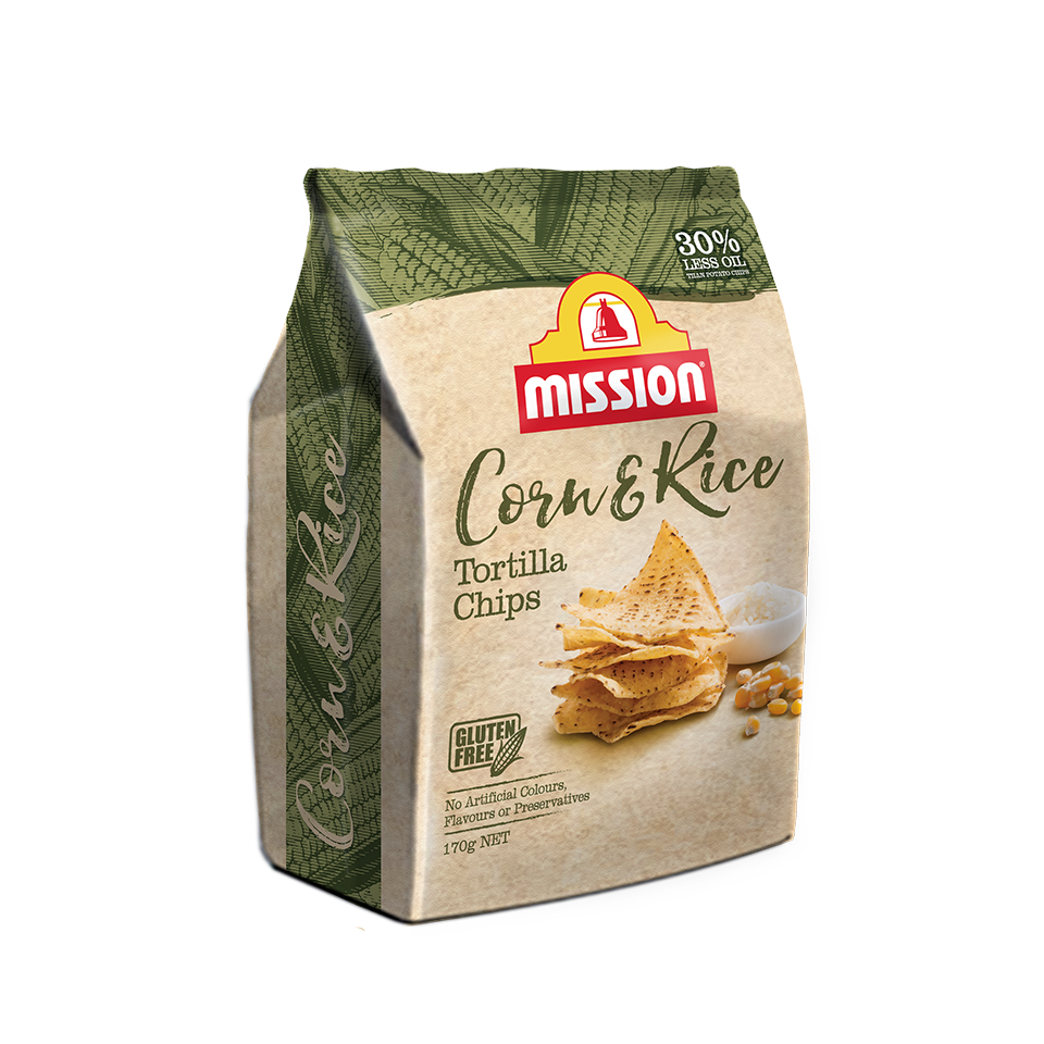 Mission Corn and Ricemeal Chips 170g